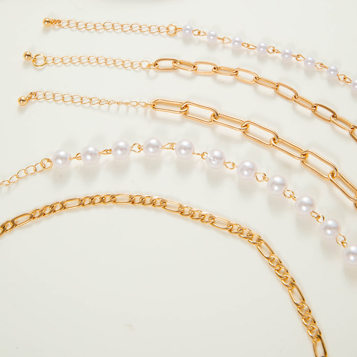 Triple Layer Pearl Necklace - Luxurious Long String Bead Jewelry for Women