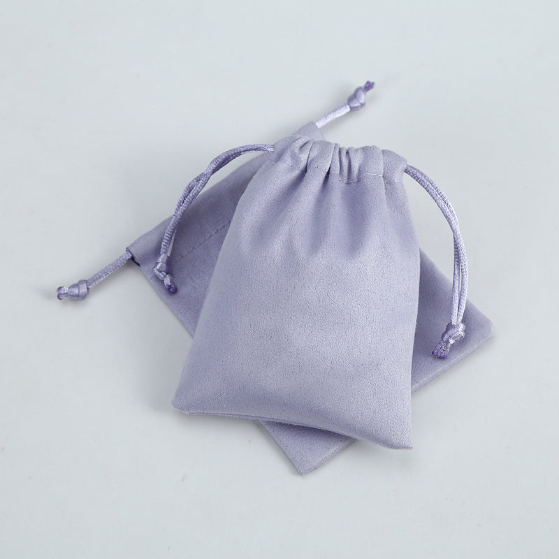 Drawstring pocket flannel jewelry organizer bag - wallojewerly 