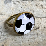 Glass Open Ring with Time Gemstone for Christmas and Halloween - Unique and Trendy Western Style for Women - wallojewerly 