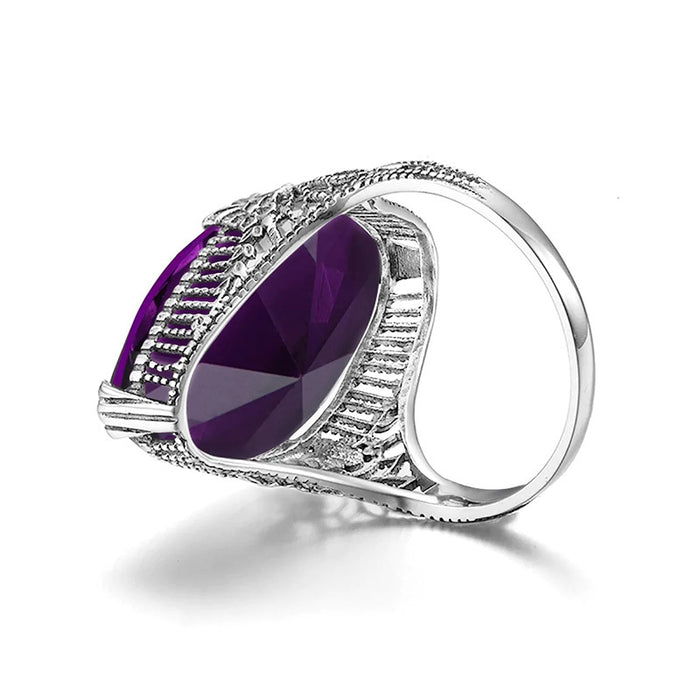 Anillo de ojo de caballo exagerado de alta gama, joyería de moda y popular a precio de ganga