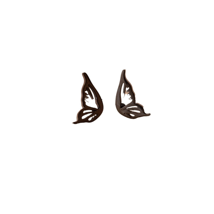 Butterfly Wing Stainless Steel Stud Earrings - Elegant and Stylish Jewelry