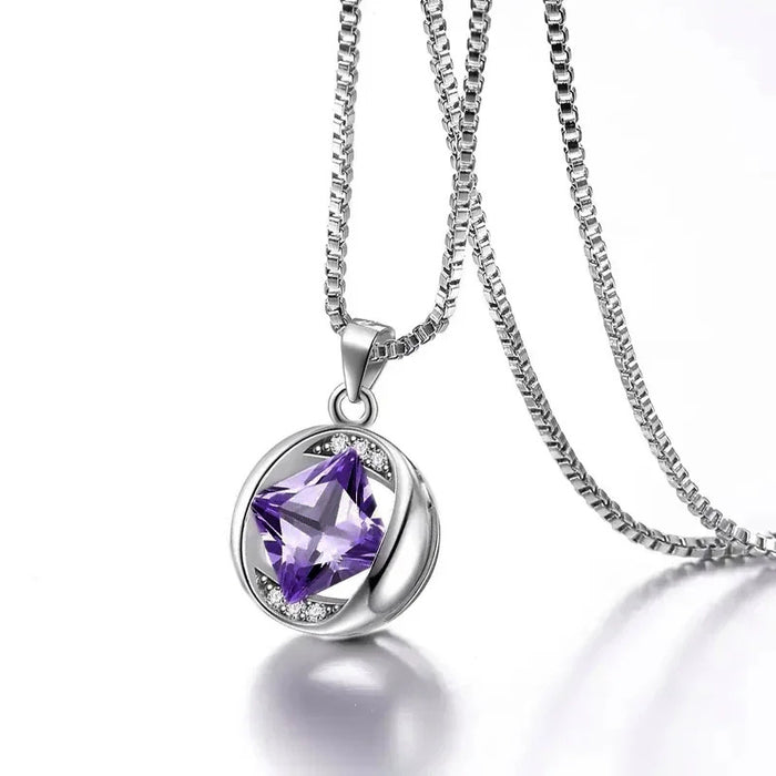 Hollow diamond design versatile commuter necklace for women - wallojewerly 