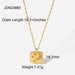 Stainless Steel Gold Plated Natural Stone Necklace - wallojewerly 