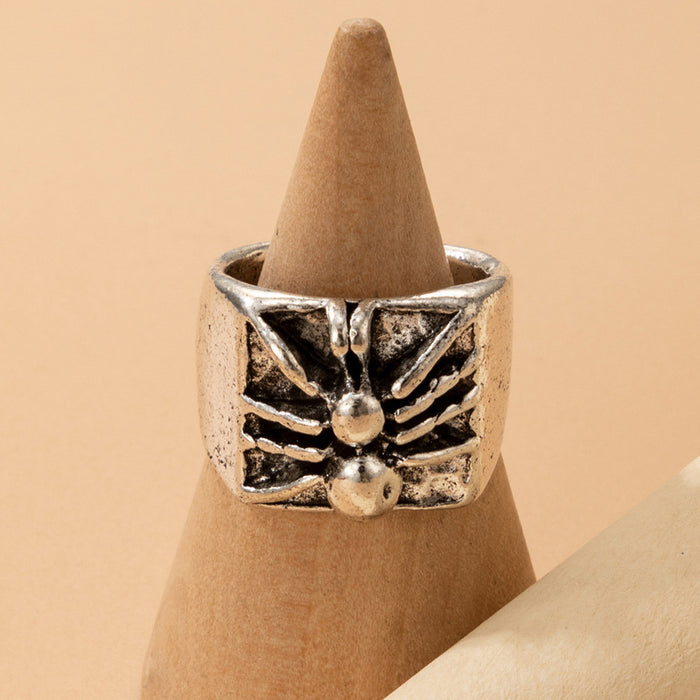 Love letter LOVE fishbone animal geometric ring