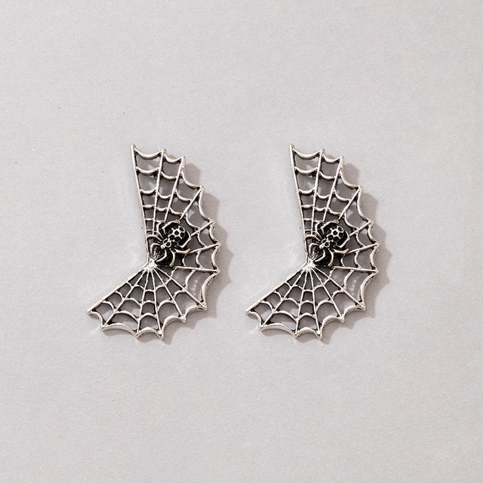 Halloween ghost earrings set simple silver cold style ghost earrings