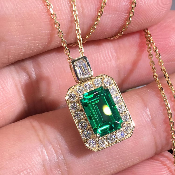 Rectangular Geometric Palace Style Necklace