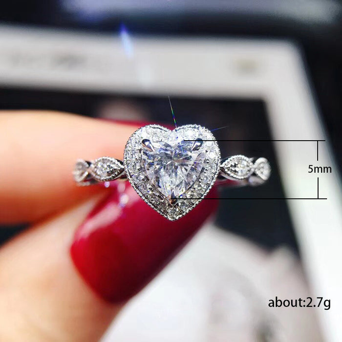 Wide men's ring fashion business zircon ring