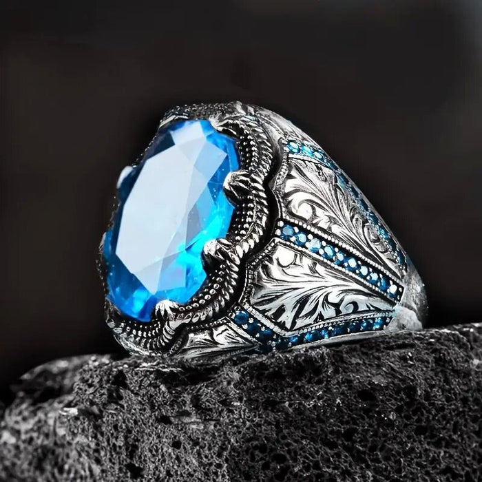 Retro pattern ring creative luxury women's accessories