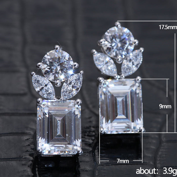 Pendientes de diamantes superbrillantes