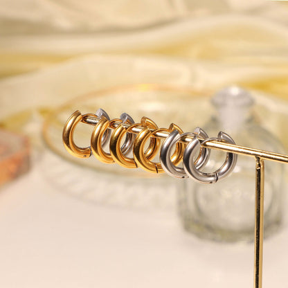 18K Gold Plated Stainless Steel Ribbon Knot Hairpin - Trendy Hair Accessory