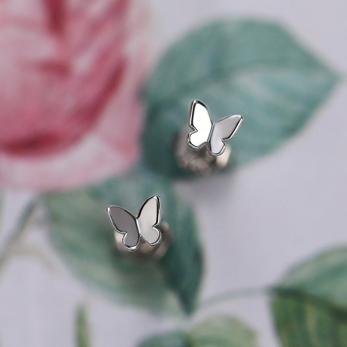 Butterfly earrings, small and ladylike insect earrings