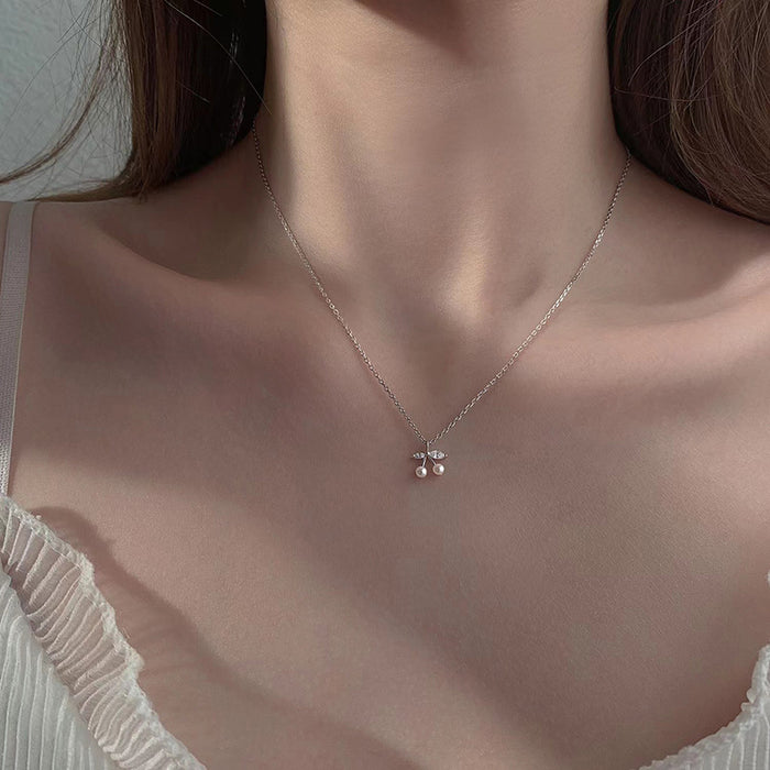 Cherry Pendant Clavicle Necklace