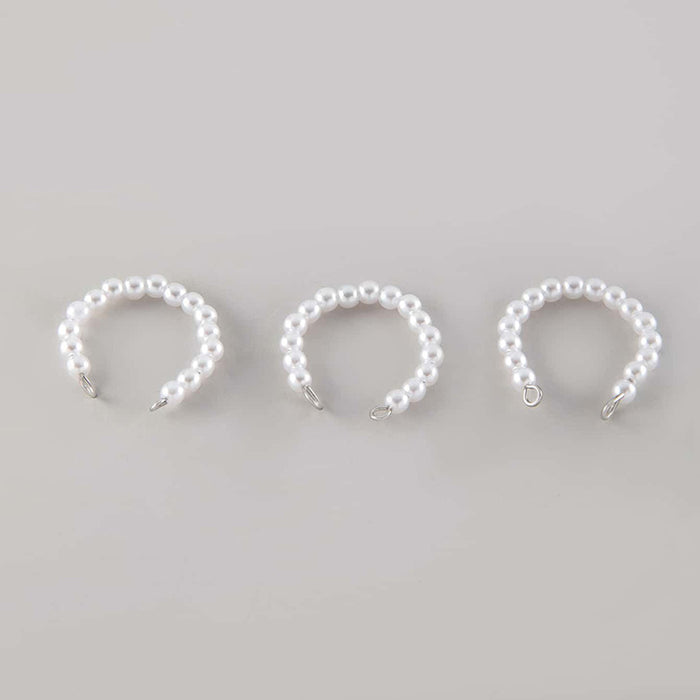 Pearl Ring Set - 3-Piece French Bead Rings for Women