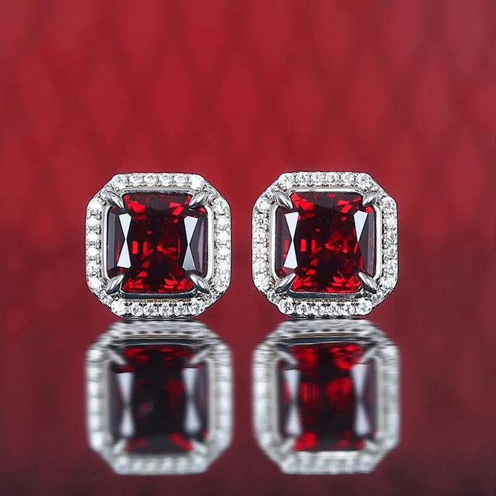 Pendientes rojos Royal Noble Square