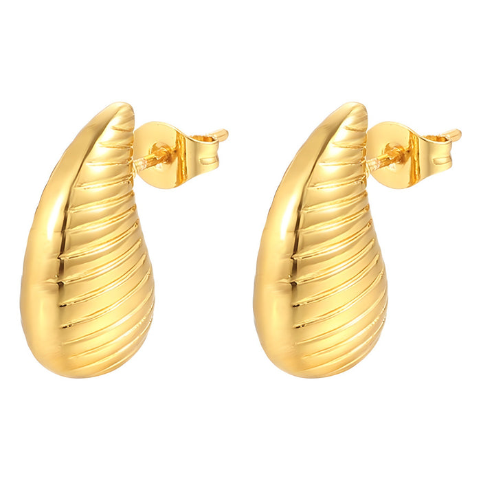 Pendientes colgantes de acero inoxidable con turquesa estilo vintage francés para mujer
