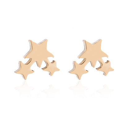 Christmas tree earrings, ins women's temperament fashion girl style cross geometric simple earrings wholesale