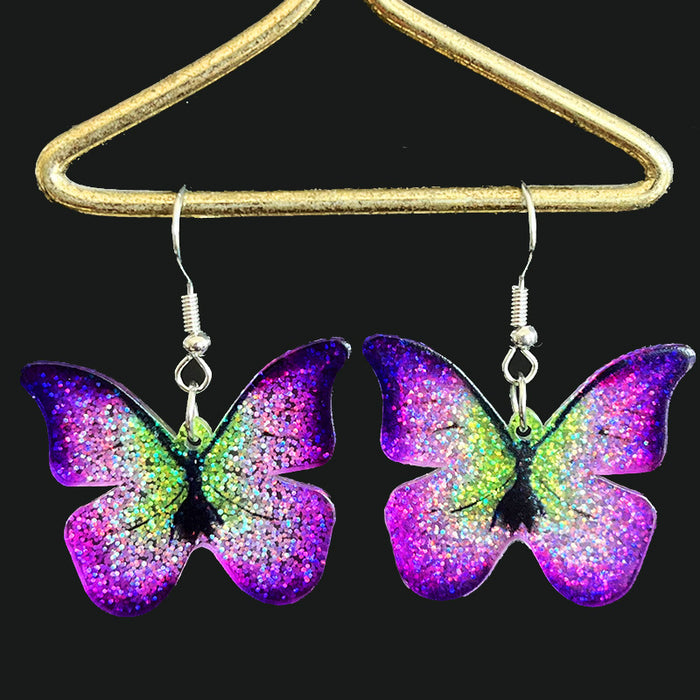 Acrylic butterfly earrings