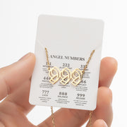 Angel Number Sweater Chain, Vintage 000-999 Stainless Steel Pendant Necklace Wholesale - wallojewerly 