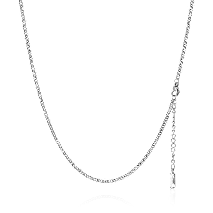 18K plated Figaro necklace, a fashionable and versatile titanium steel chain jewelry