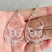 Transparent Acrylic Water Drop Bee Butterfly Earrings - wallojewerly 