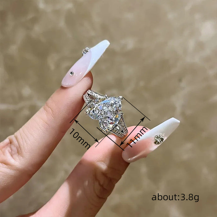 anillo de lirio retro abierto joyería grabada