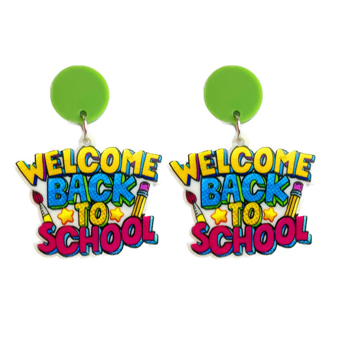 Teacher and Student Back-to-School Pencil Earrings