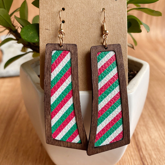 Pendientes de malla de madera