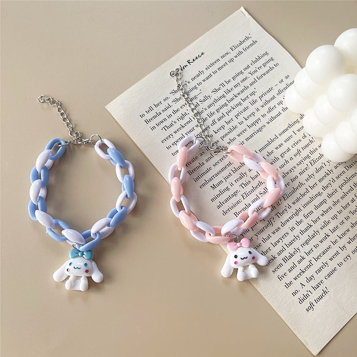 Cute puppy bracelet girly student accessories