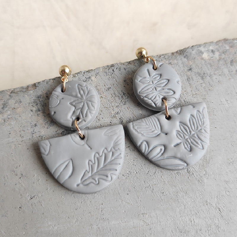 Handmade Soft Clay Earrings - Unique and Trendy, Perfect for Students