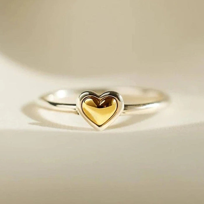 Love heart shaped classic ring Valentine's Day gift ring