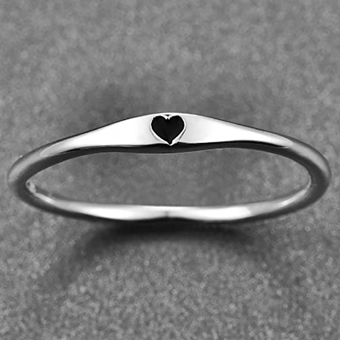 Love diamond ring heart shaped ring