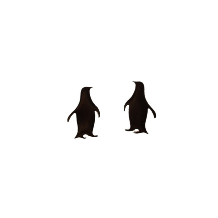 Penguin Stainless Steel Stud Earrings - Cute and Playful Animal Jewelry