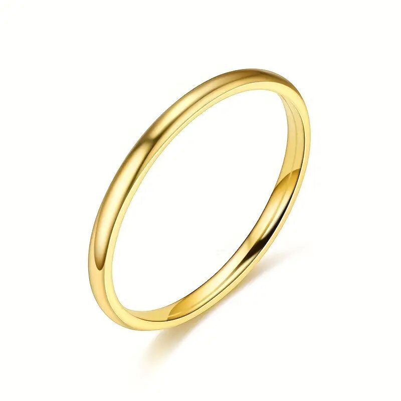 Anillo de dedo completo de arco simple de estilo coreano para hombres
