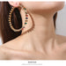 Full Rhinestone Circle Earrings - Colorful Zircon Jewelry for a Bold Look - wallojewerly 