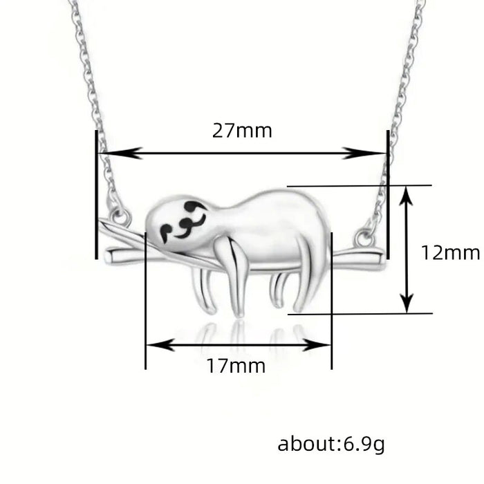 Sloth Pendant Sweet Christmas Animal Clavicle Necklace