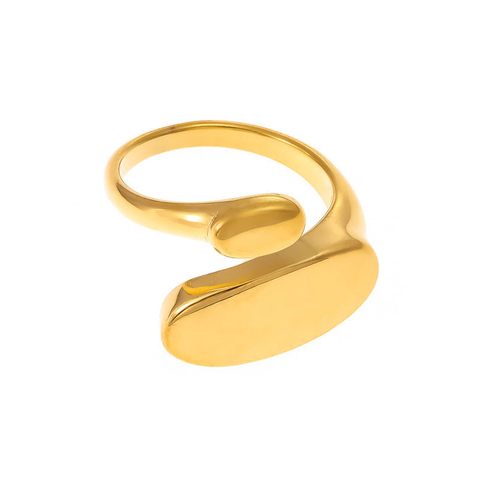 Wholesale 18K gold plated oval open brass rings