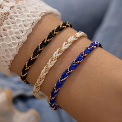 Braided Cord Bracelet in Colorful Strands for Men and Women