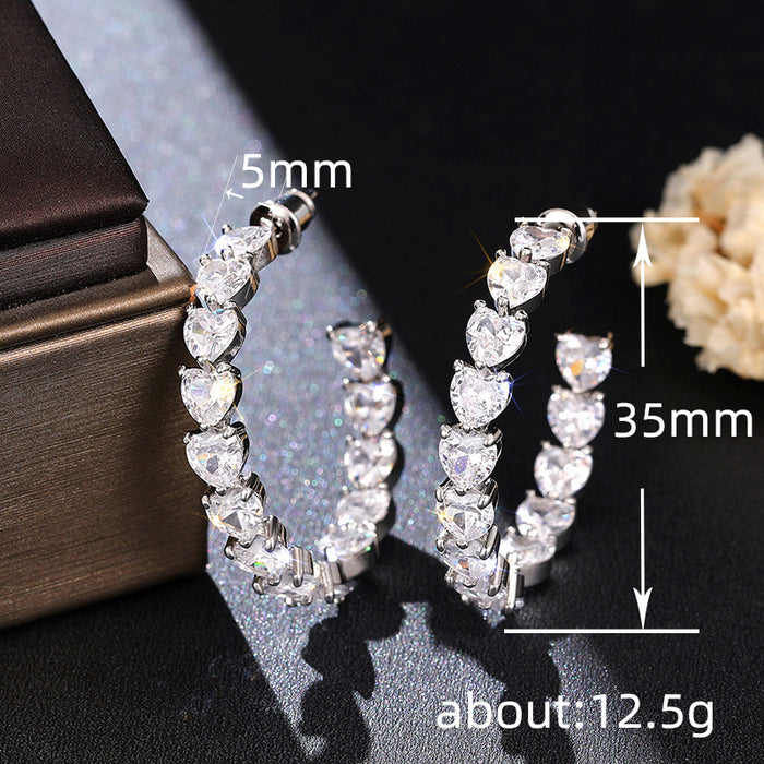 Korean style earrings European and American style U-shaped earrings for women