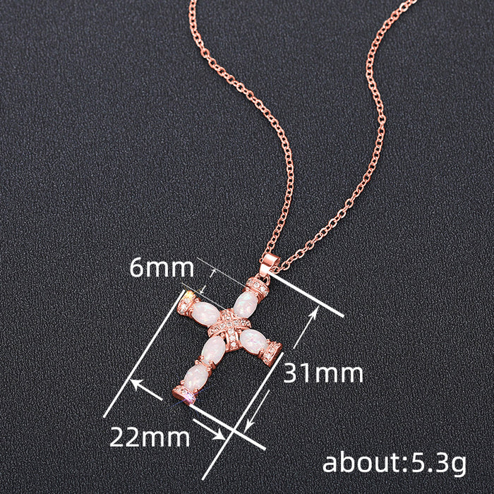 Cross Pendant Necklace Hip-Hop Style Street Clavicle Chain