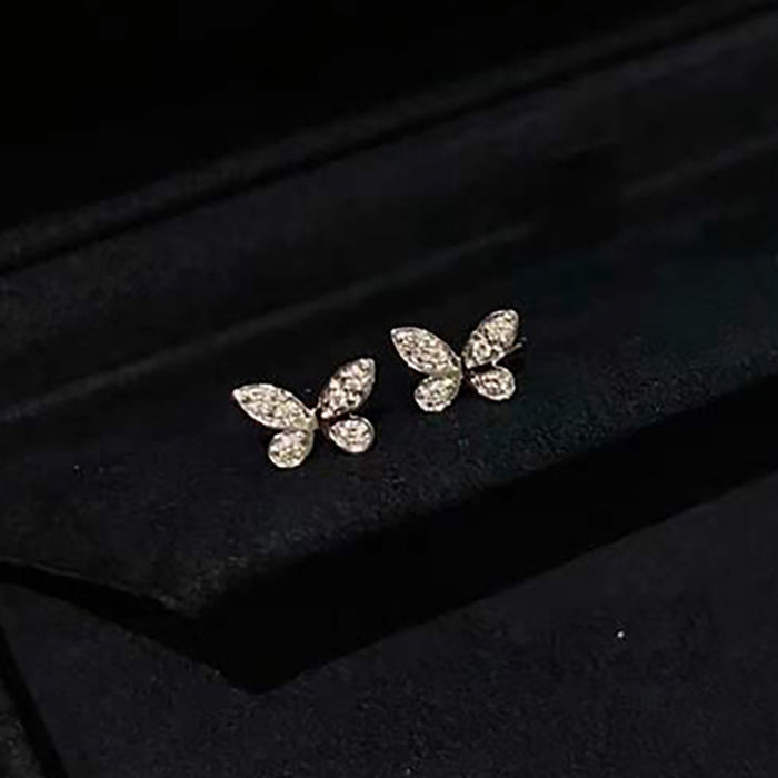 Zirconia earrings, phantom butterfly design lady earrings