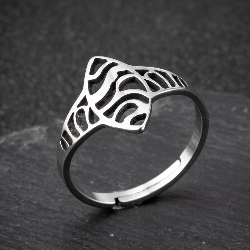 European and American fashion eye ring, cold style hollow Halloween ring wholesale - wallojewerly 
