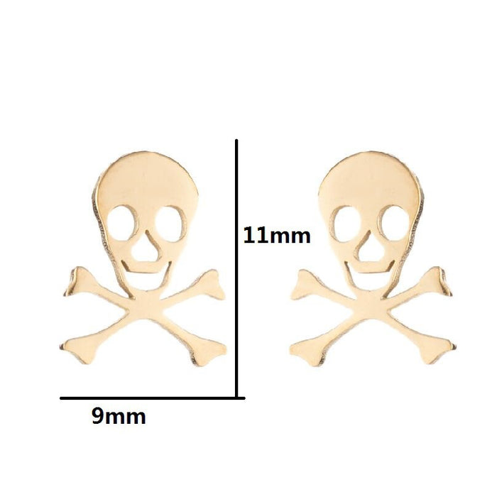 Halloween pumpkin skull earrings, European and American cross-border simple fashion ghost spider web earrings wholesale