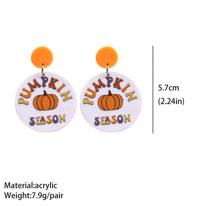 Acrylic Halloween Bat Earrings