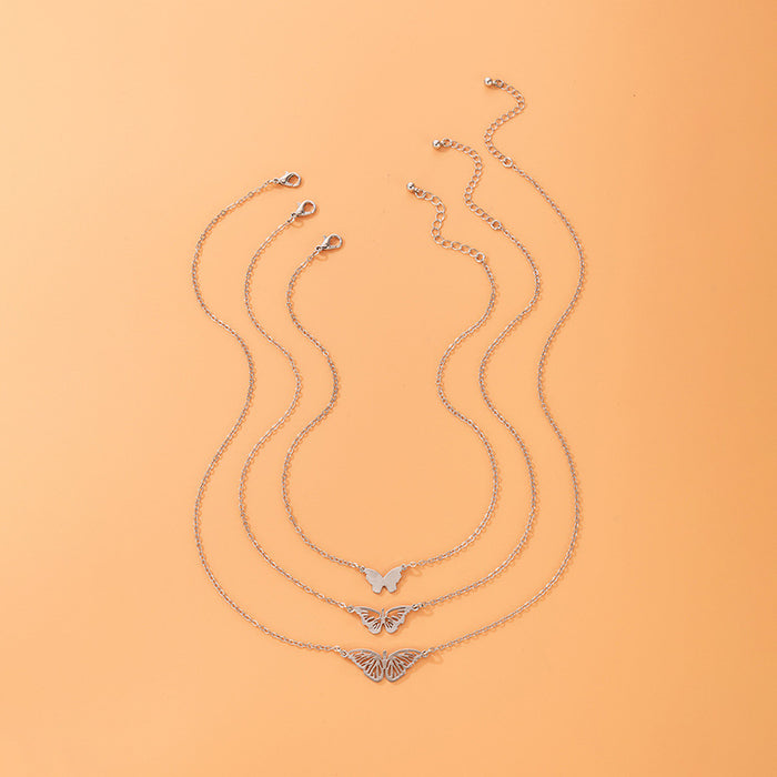 Conjunto de collar multicapa con latidos del corazón: regalo geométrico para San Valentín