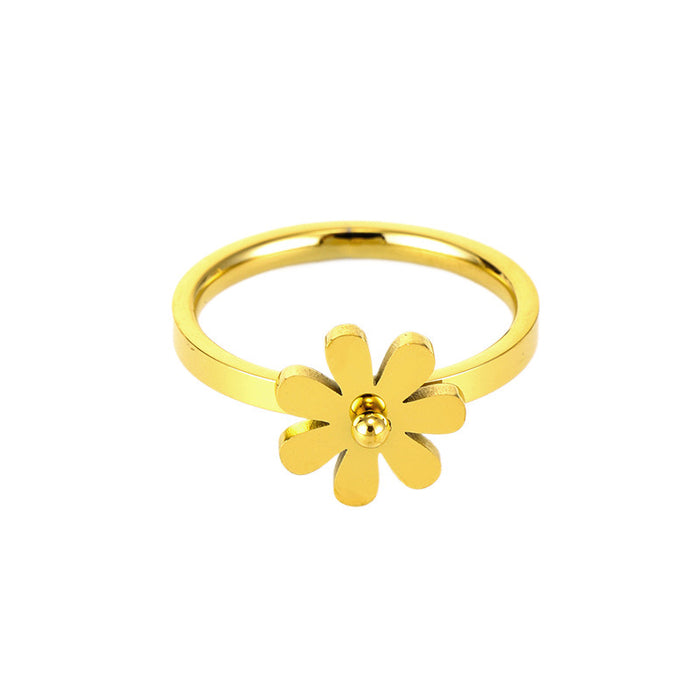 Wholesale stainless steel and titanium steel daisy open rings