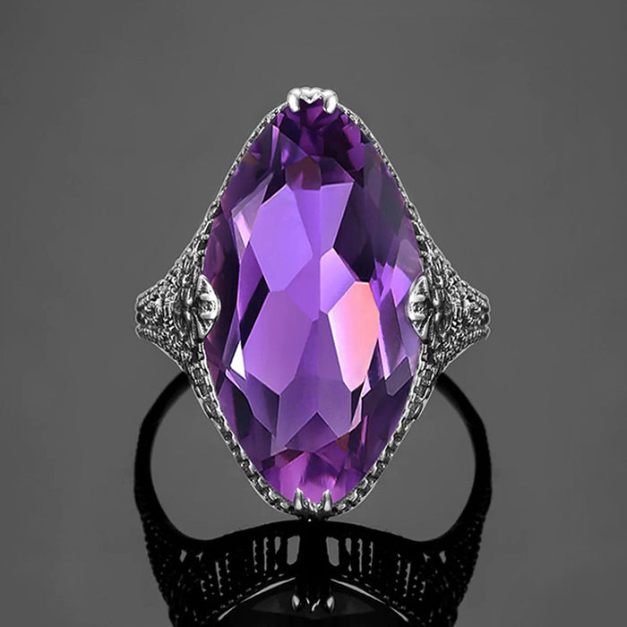 Anillo de ojo de caballo exagerado de alta gama, joyería de moda y popular a precio de ganga