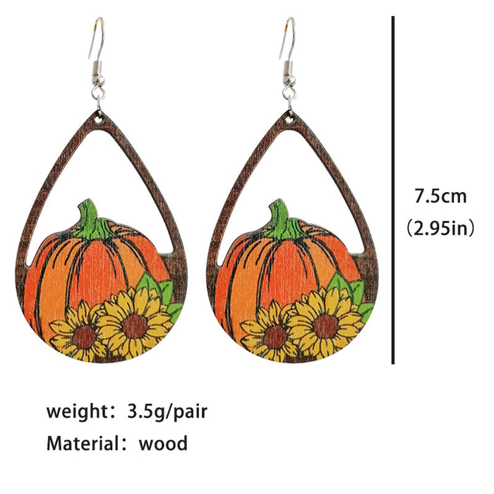 Maple wood earrings