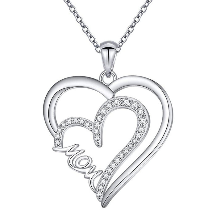 Beating Heart Pendant Women's Mother's Day Clavicle Necklace