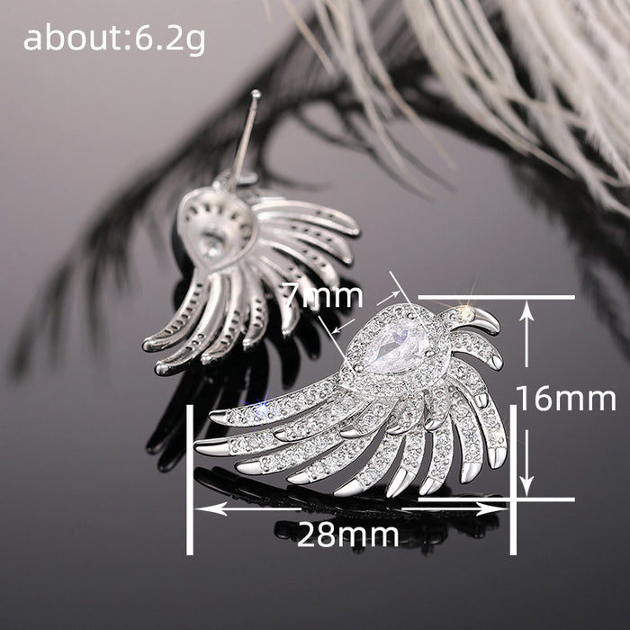 Angel Wings Earrings Feather Japanese and Korean Style Earrings