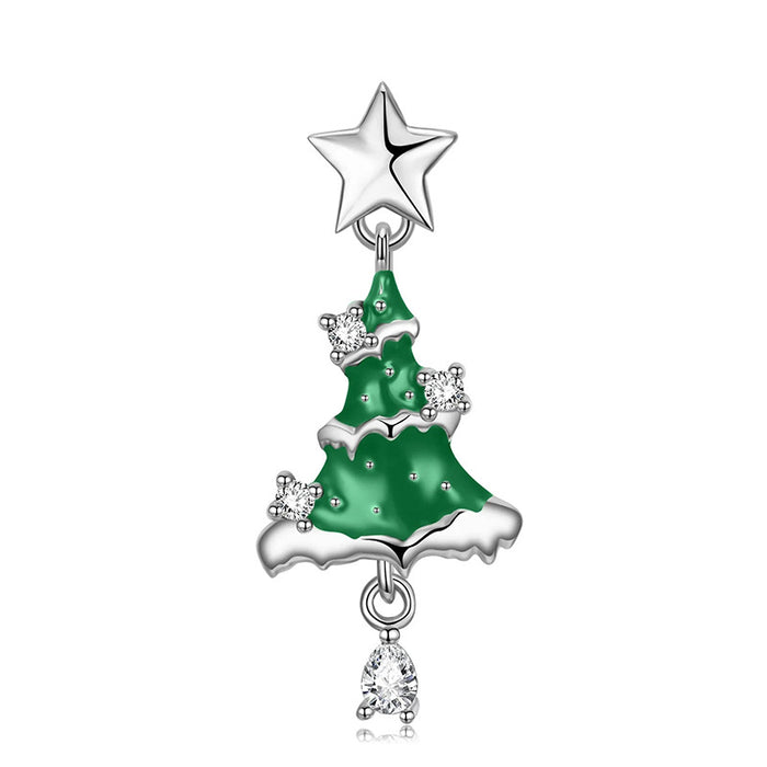 Christmas tree pendant star necklace holiday ornaments